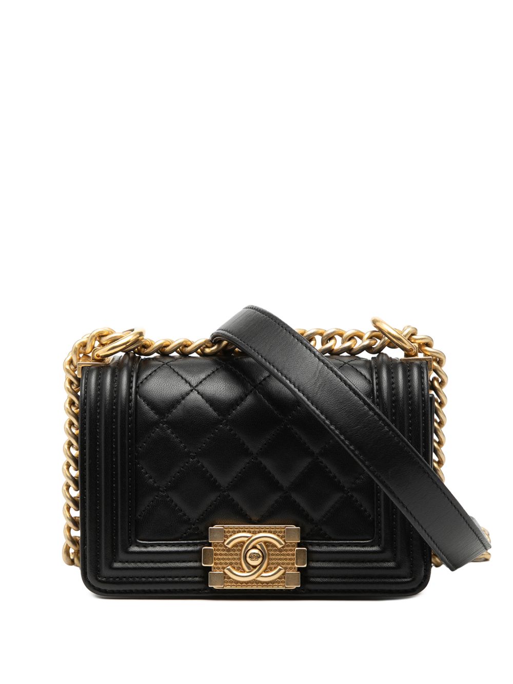 2016-2017 Mini Quilted Lambskin Boy Flap crossbody bag