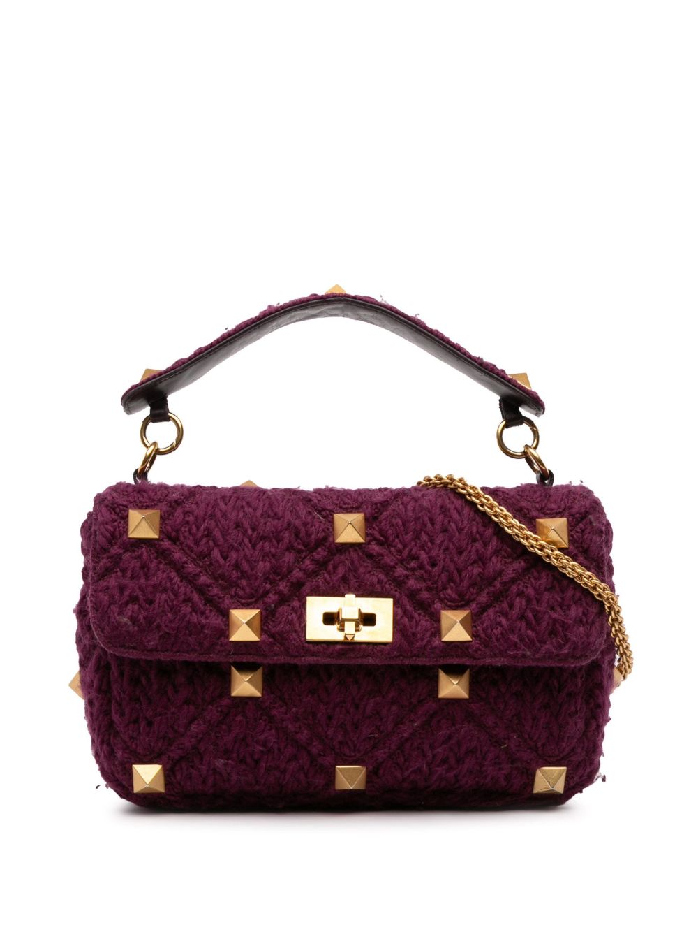 2018-2025 Large Knit Roman Stud satchel