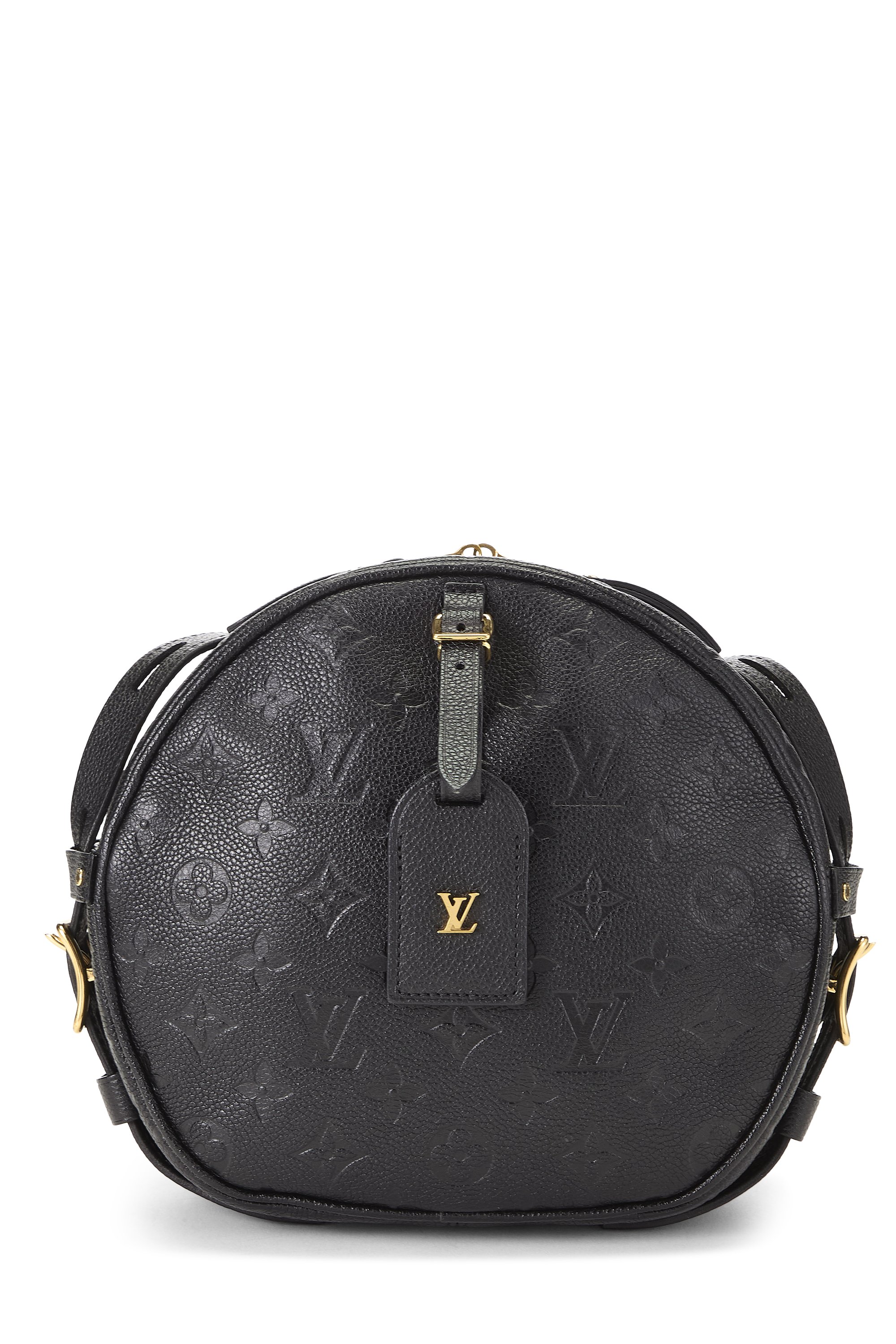 Louis Vuitton Black Monogram Empreinte Boite Chapeau Souple MM