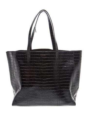 Embossed Leather Tote