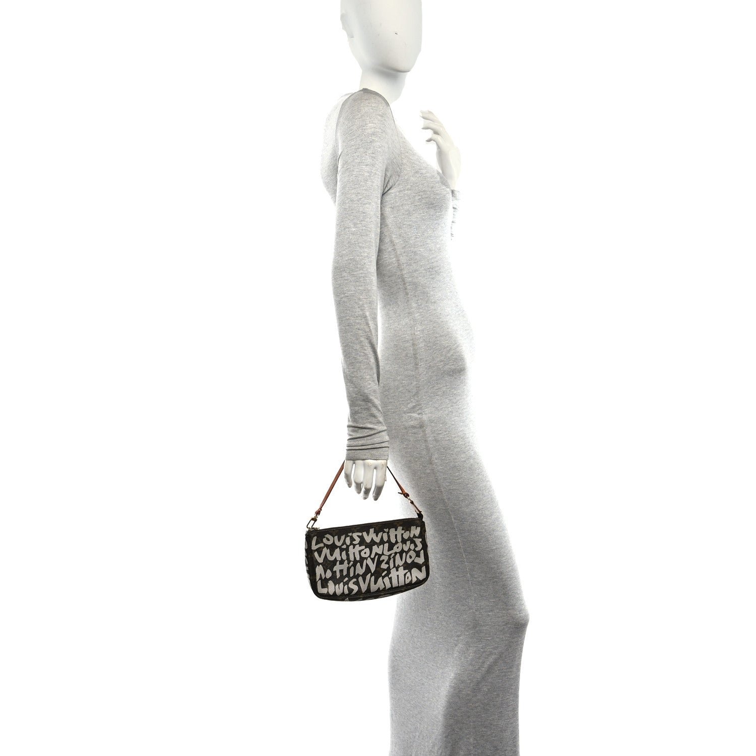 Louis Vuitton Monogram Graffiti Pochette Accessories Silver