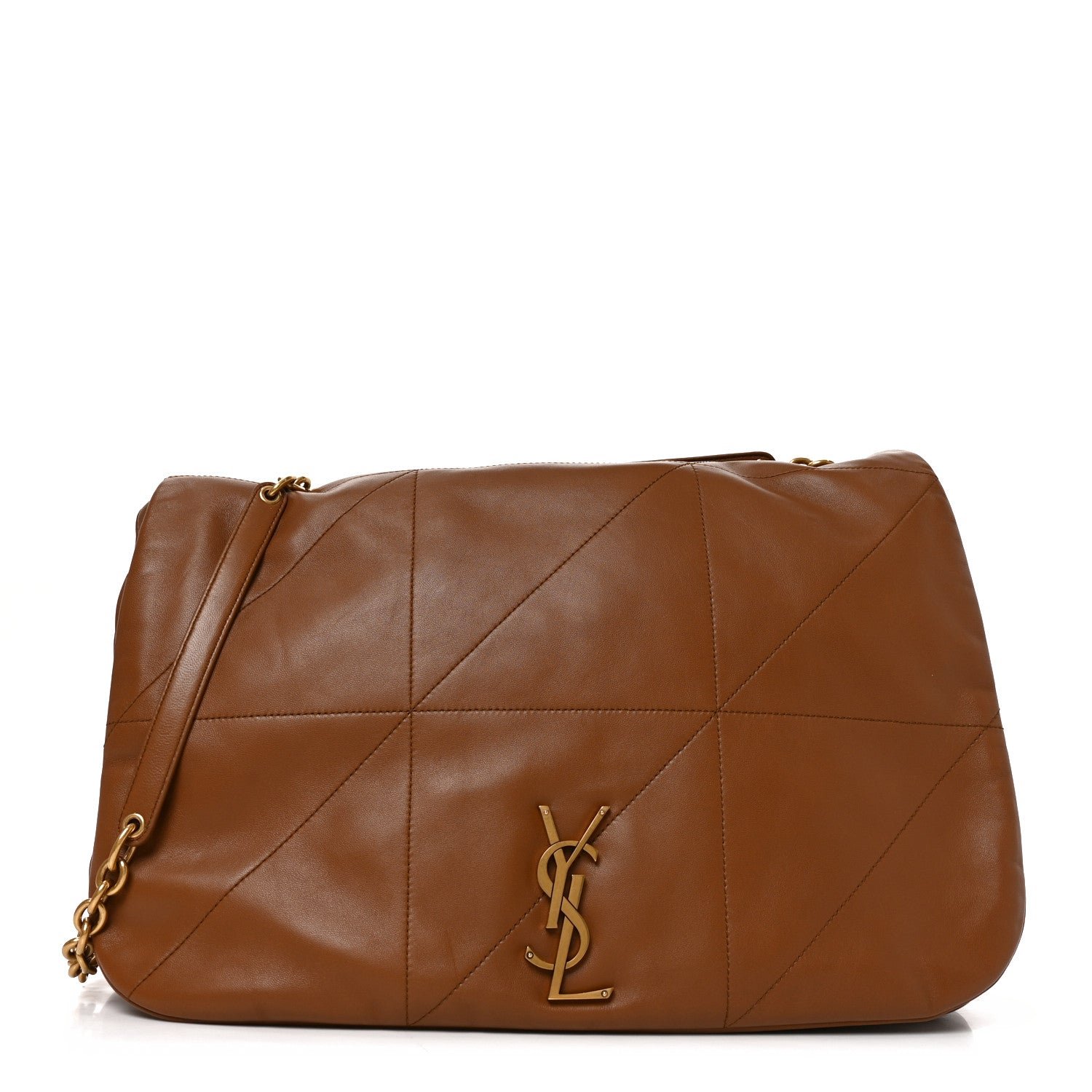 Saint Laurent Lambskin Matelasse Monogram Large Jamie 4.3 Light Fox
