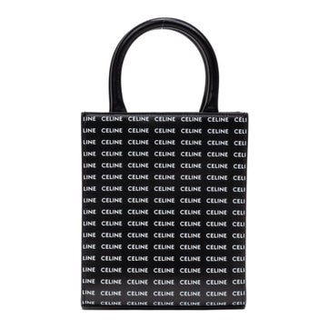 Leather Vertical Cabas Tote