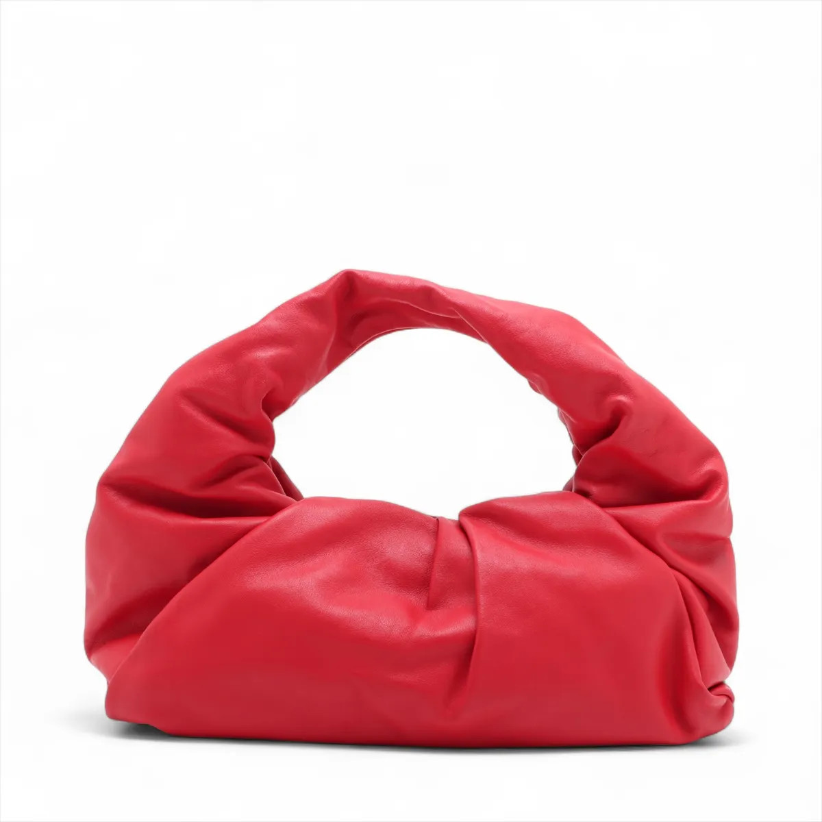 Bottega Veneta The Shoulder Pouch Leather Shoulder bag Red