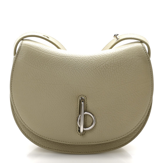 Burberry Grainy Calfskin Mini Rocking Horse Crossbody Hunter