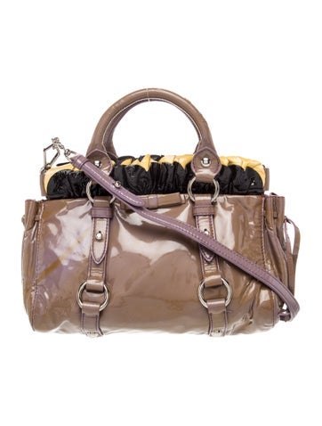 Patent Leather Top Handle Bag