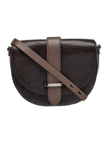 Brunello Cucinelli Embossed Leather Crossbody Bag