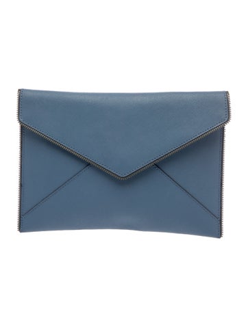 Saffiano Leather Clutch