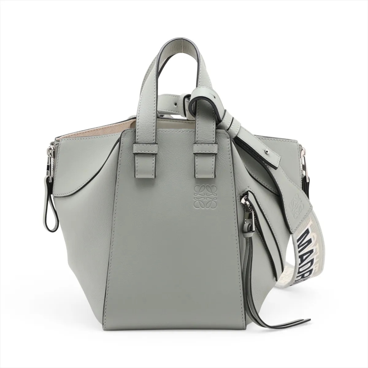 Loewe Hammock Compact Leather 2 Way Handbag Blue 50th anniversary limited collec