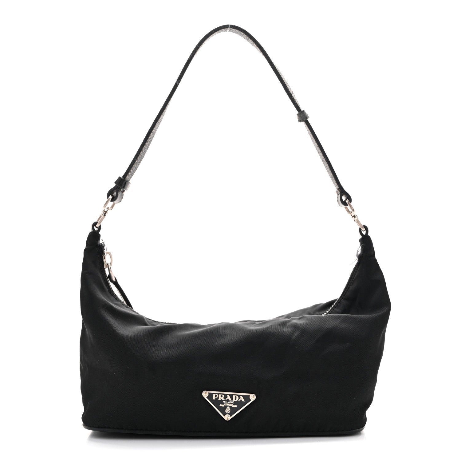 Prada Tessuto Nylon Pochette Bag Black