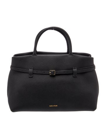 Manu Atelier Leather Top Handle Bag