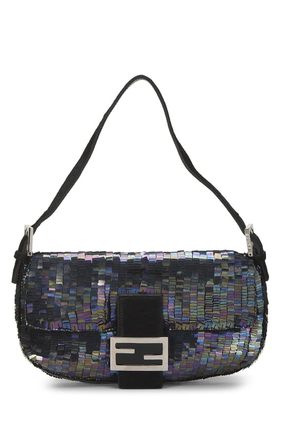 Navy Sequin Baguette