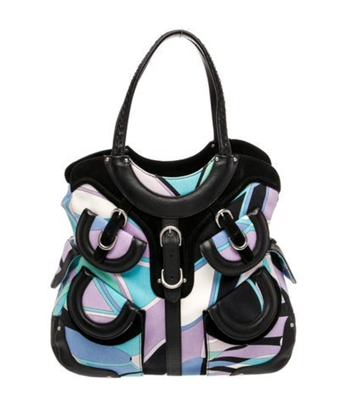 Emilio Pucci Pucci Canvas Hobo