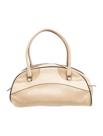 Vitello Drive Leather Top Handle Bag