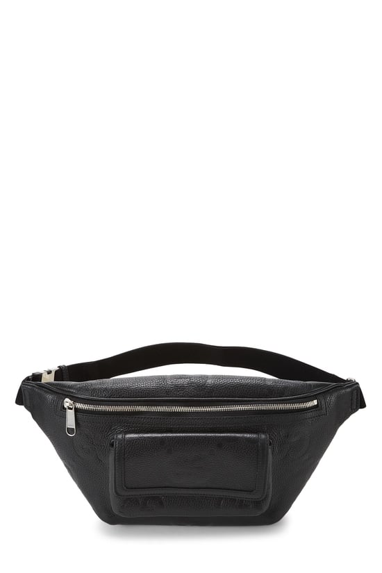 Black Guccissima Leather Belt Bag
