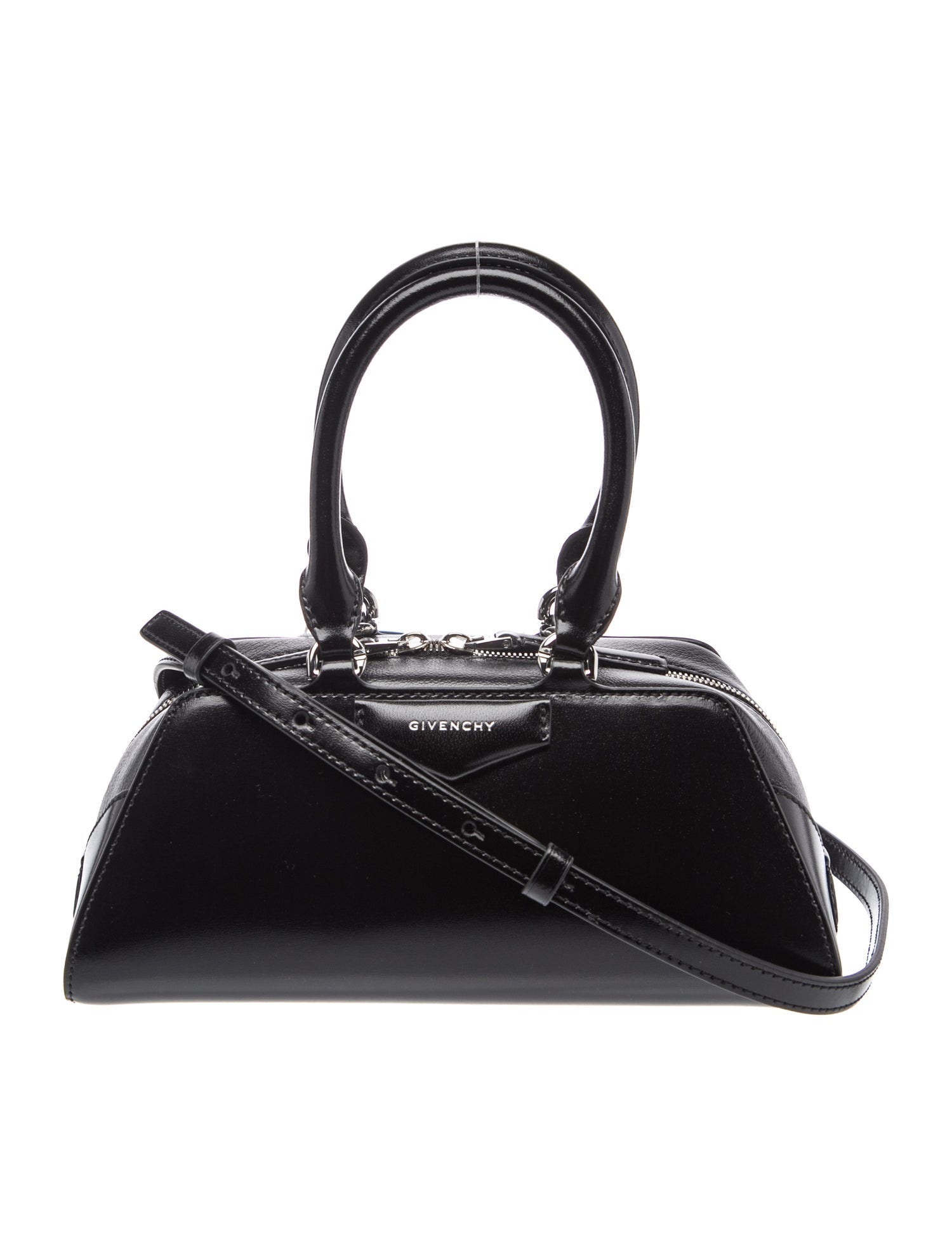 Patent Leather Mini Antigona Stretch Shoulder Bag Mini