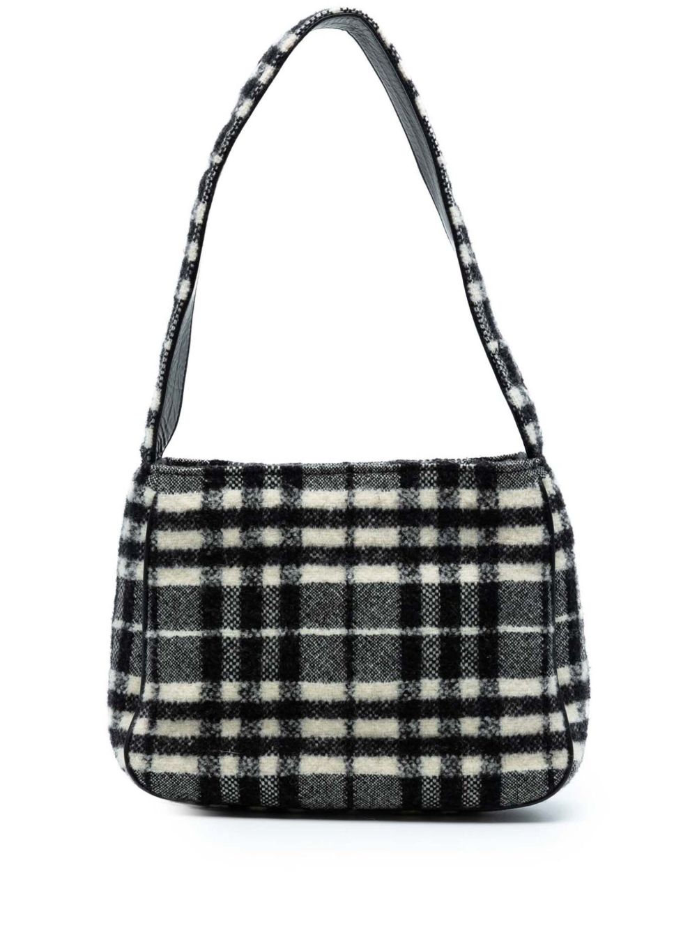 20th Century Vintage Check Wool shoulder bag