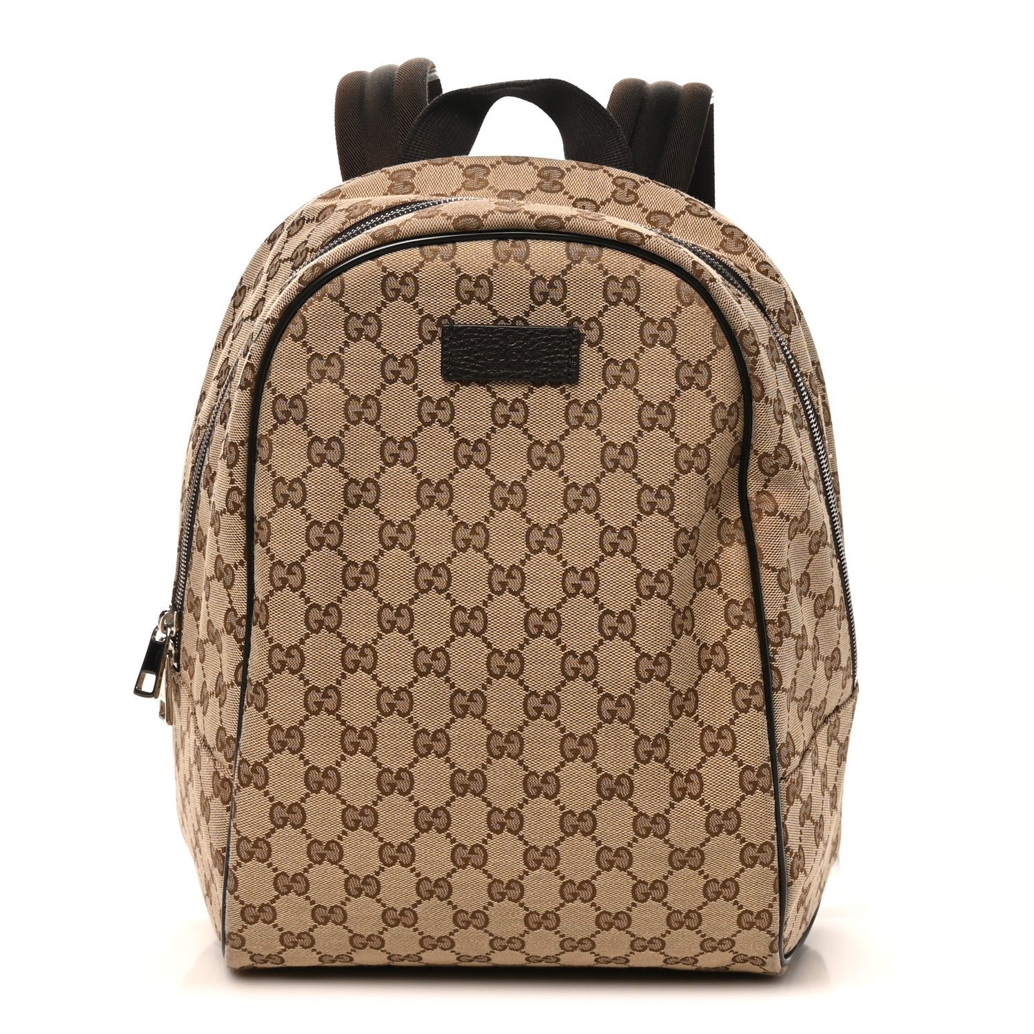 Gucci Monogram Travel Backpack Dark Brown