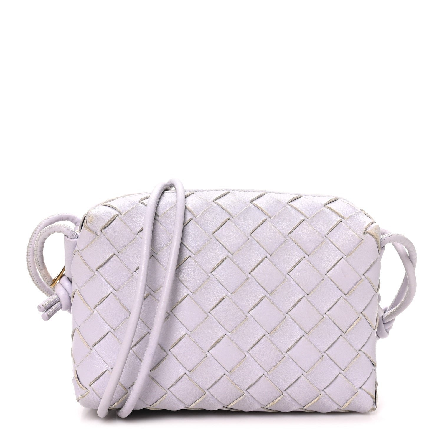Bottega Veneta Nappa Intrecciato Mini Loop Camera Bag Oyster