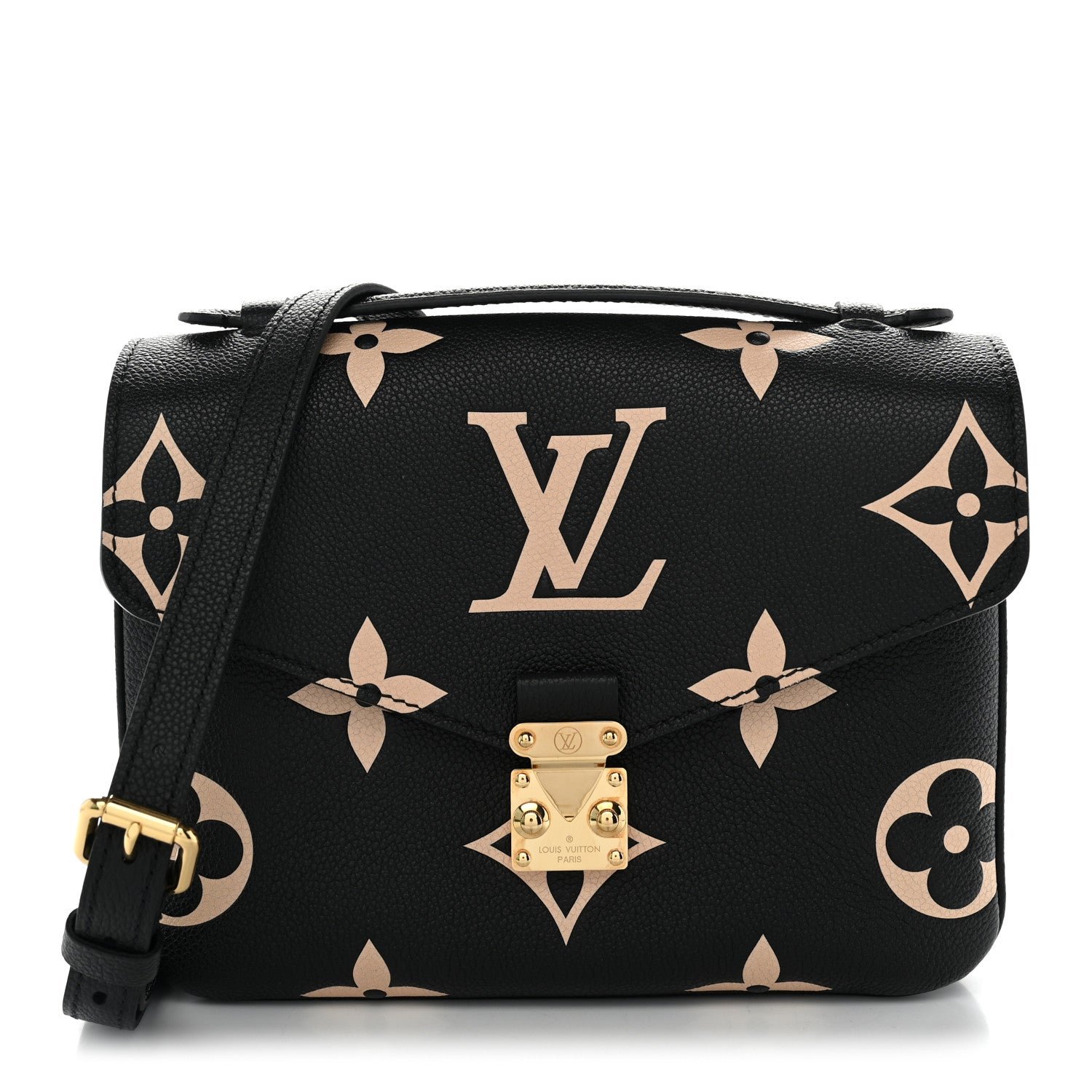 Louis Vuitton Empreinte Monogram Giant Pochette Metis Black Beige