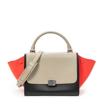 Leather Small Tricolor Trapeze