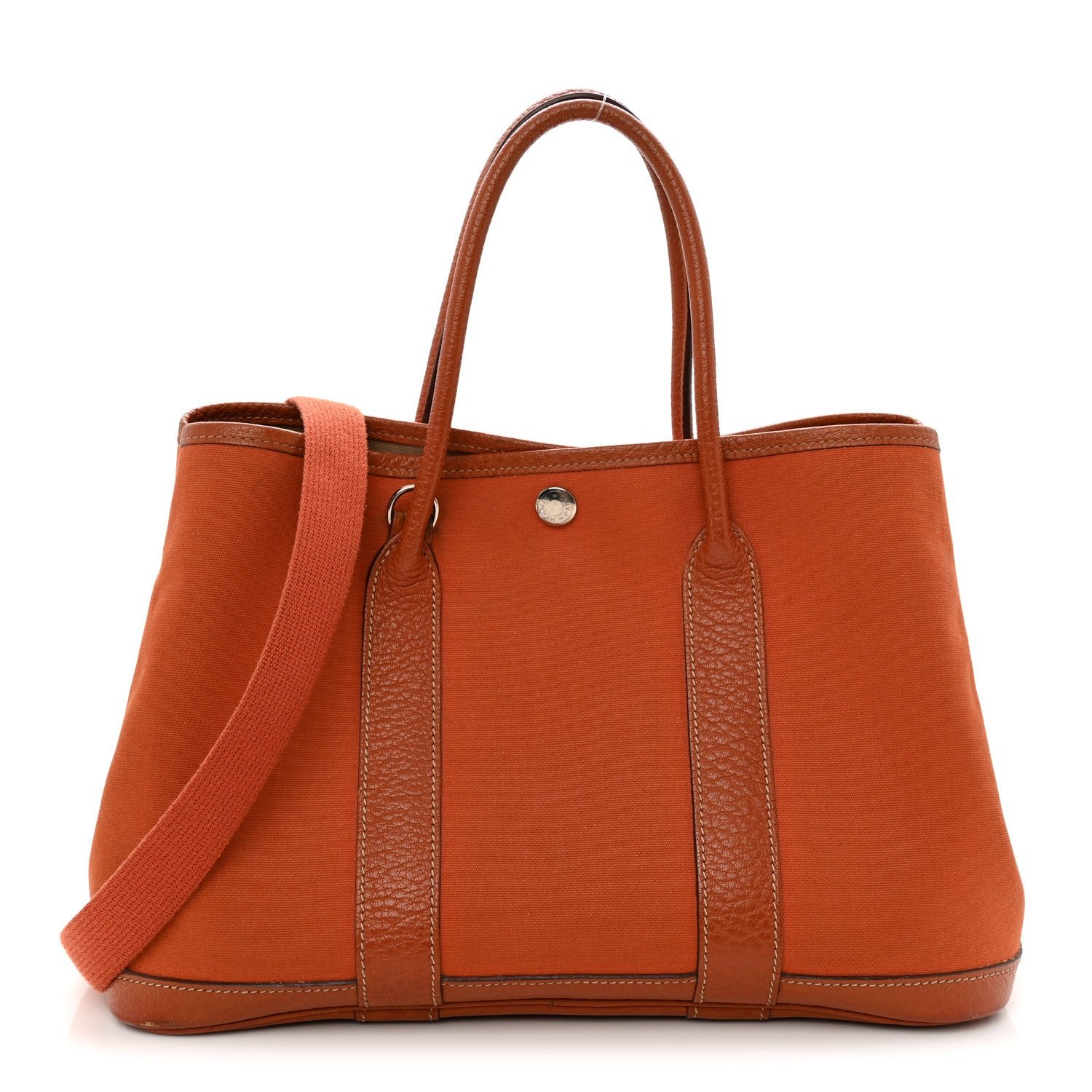 Hermes Toile Buffle Garden Party 30 TPM Potiron
