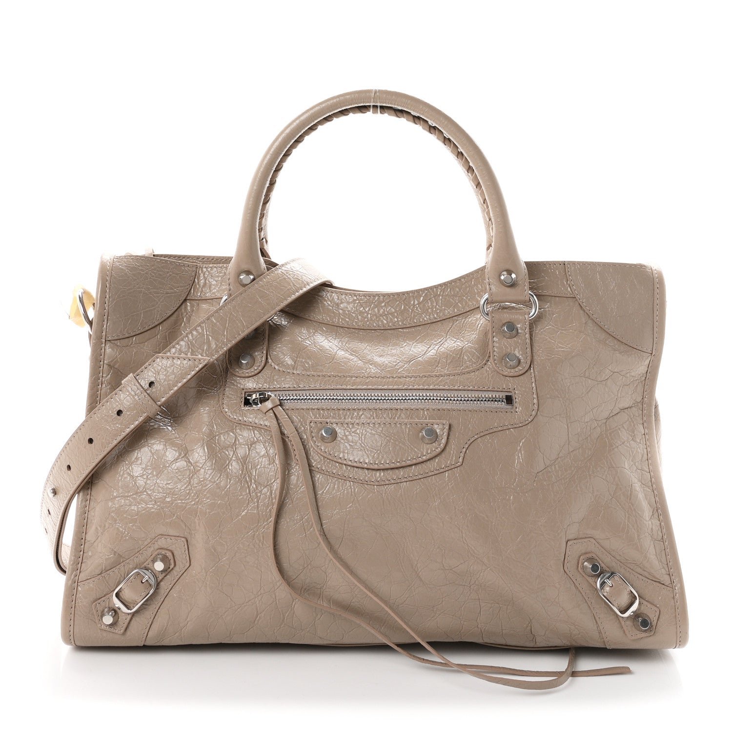 Balenciaga Agneau Arena Classic Hardware Medium Le City Sesame
