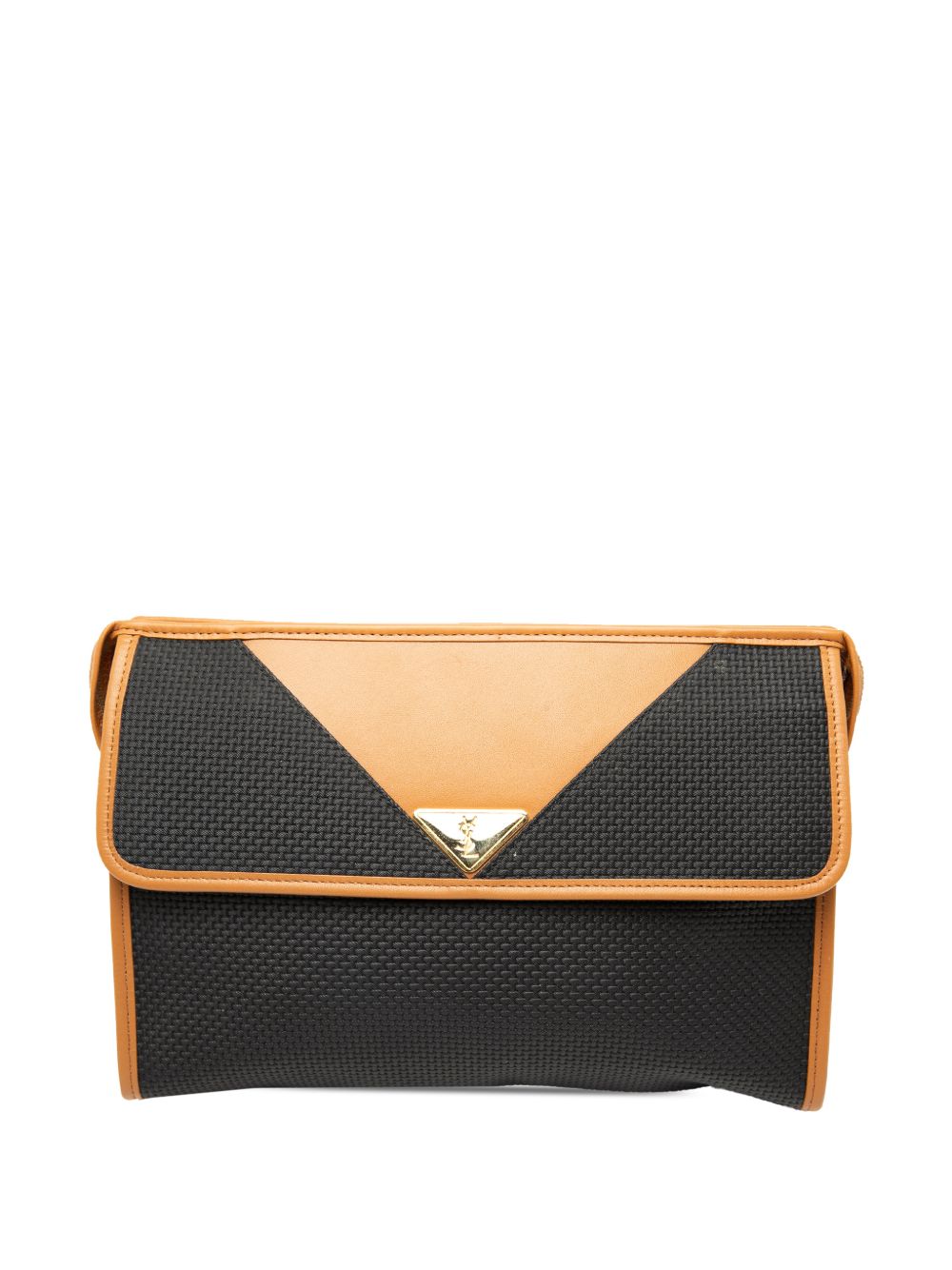 2000-2010 Leather Trimmed Coated Canvas clutch bag