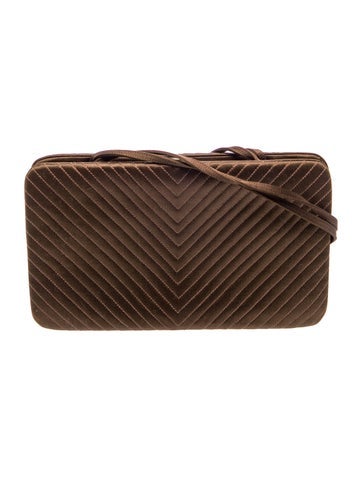 Judith Leiber Suede Shoulder Bag