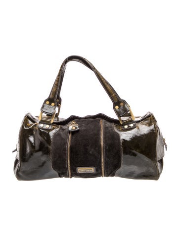 Patent Leather Top Handle Bag