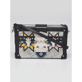 Louis Vuitton Louis Vuitton Black/White Multicolor Azteque Epi Leather Petite Malle Bag