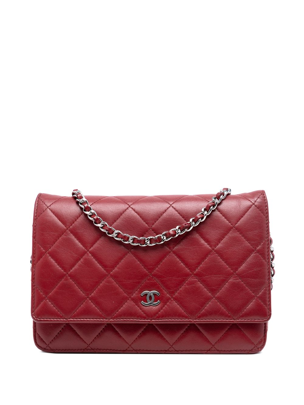 2010-2011 CC Quilted Lambskin Wallet on Chain crossbody bag