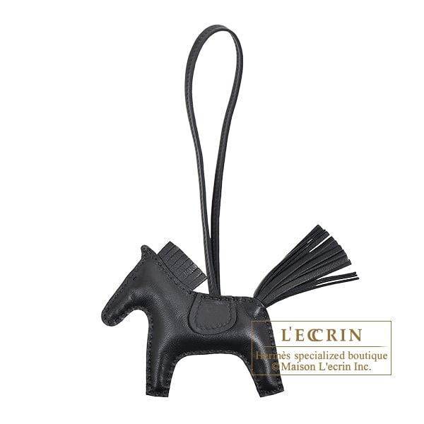Hermes Rodeo charm PM Black Agneau