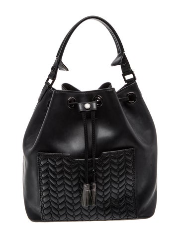 Maje Leather Top Handle Bag