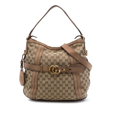Medium GG Canvas Running Satchel
