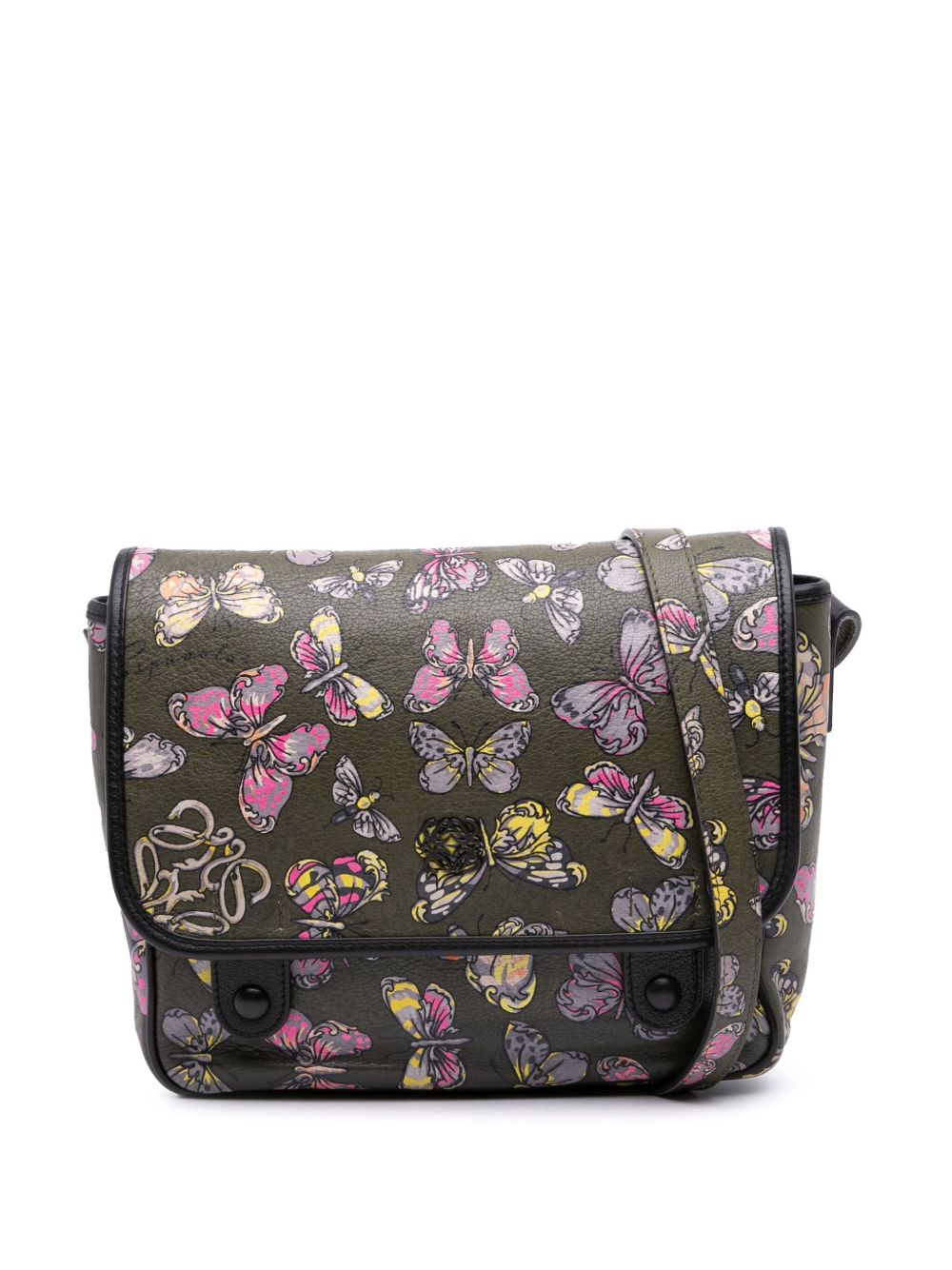 2010-2025 Tales of Spain Butterfly Printed Leather Anagram crossbody bag