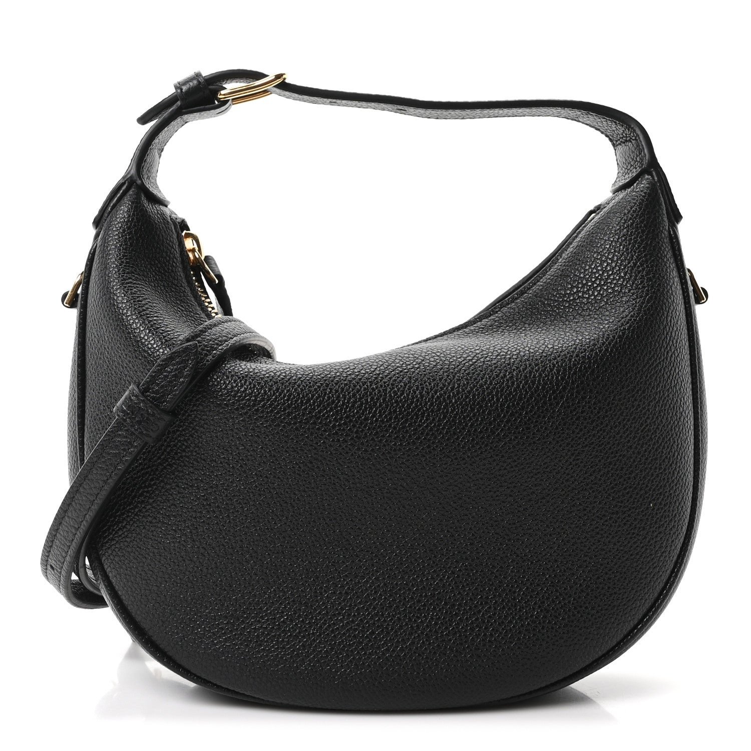 Celine Supple Grained Calfskin Teen Lulu Shoulder Bag Black