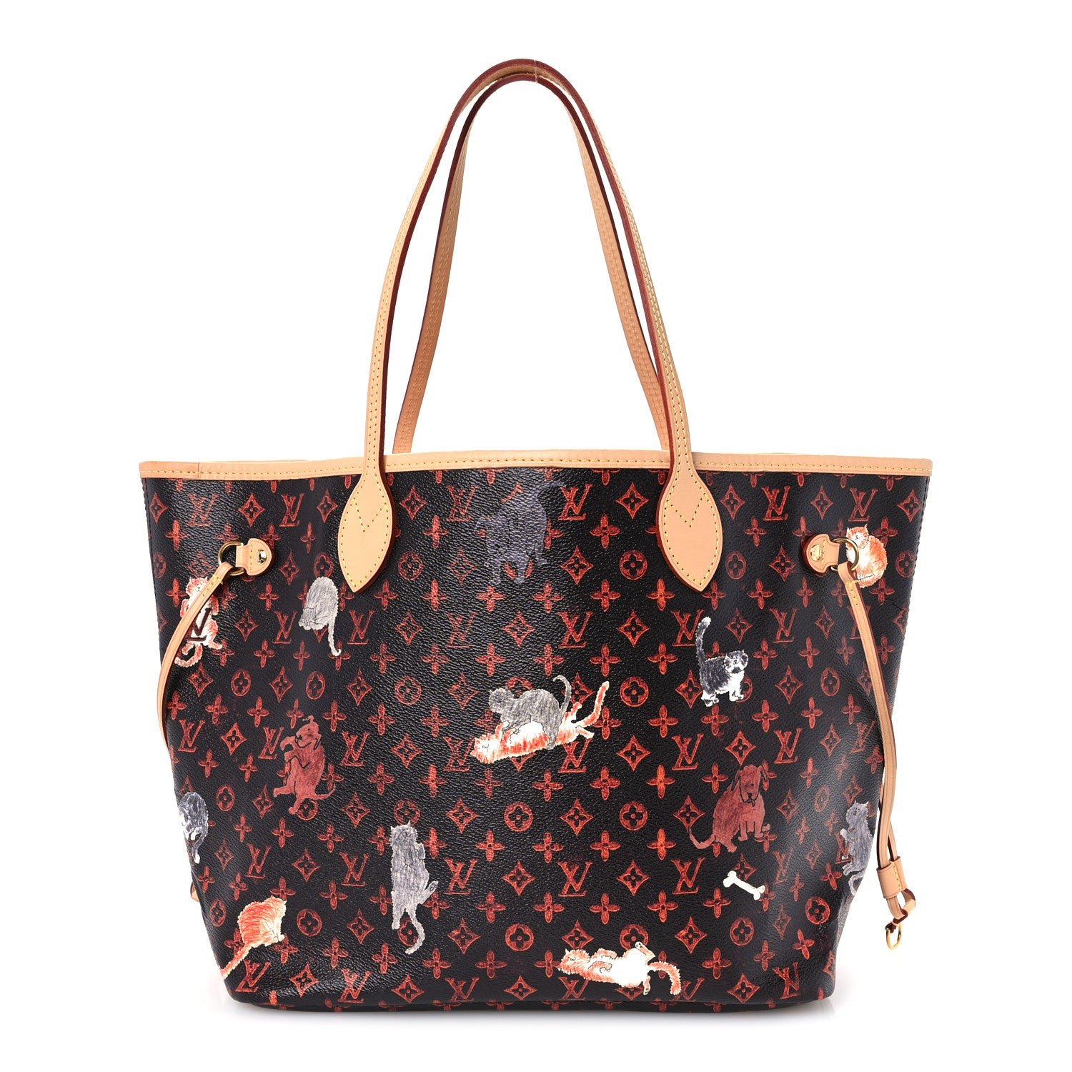 Louis Vuitton Catogram Neverfull MM Marron