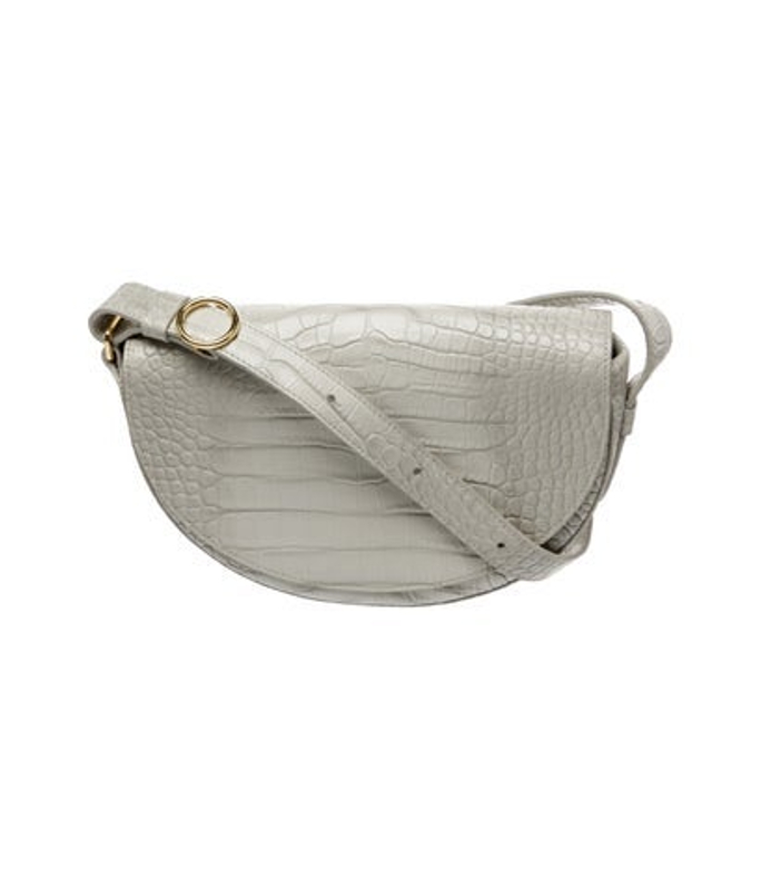 Cuyana Embossed Leather Crossbody Bag