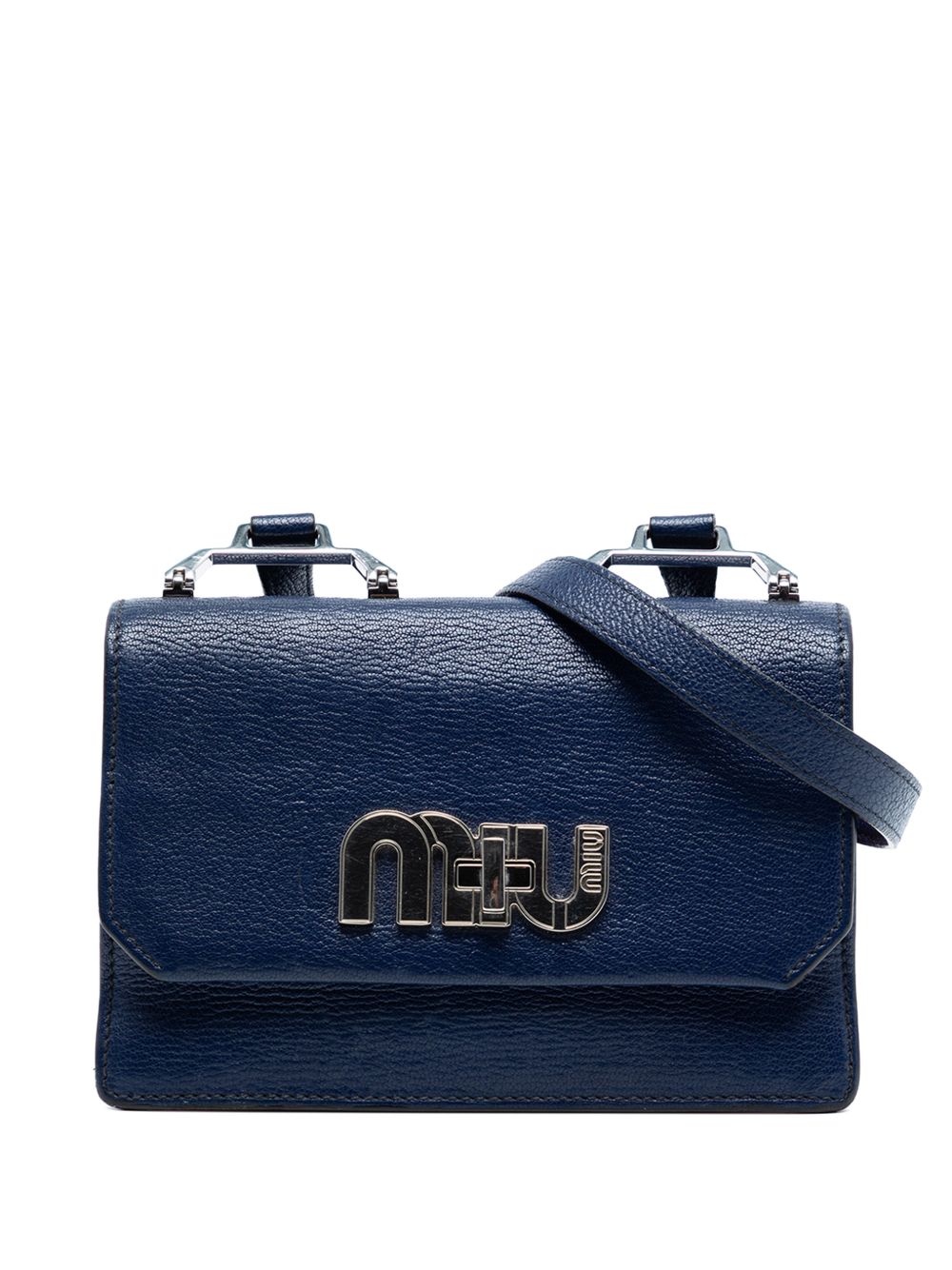 Miu Miu 2010-2025 Goatskin Madras Miu Logo crossbody bag