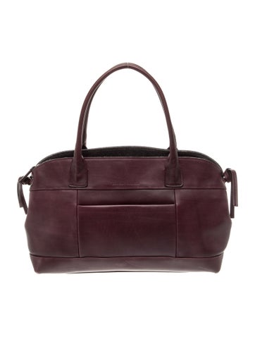 Leather Top Handle Bag
