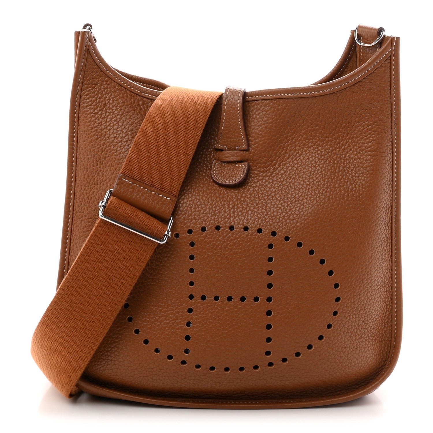 Hermes Taurillon Clemence Evelyne III PM Gold