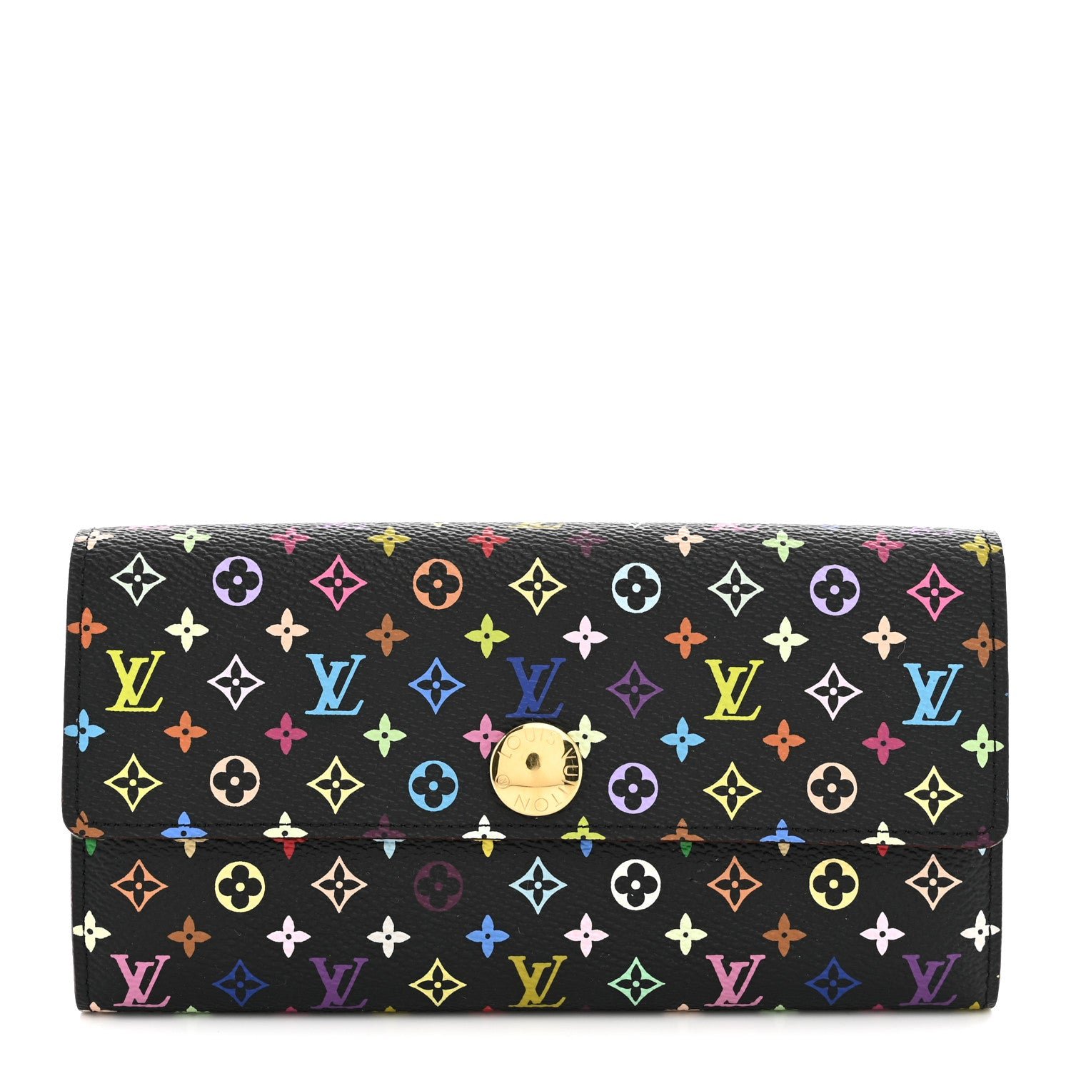 Louis Vuitton Monogram Multicolor Sarah Wallet Black Grenade