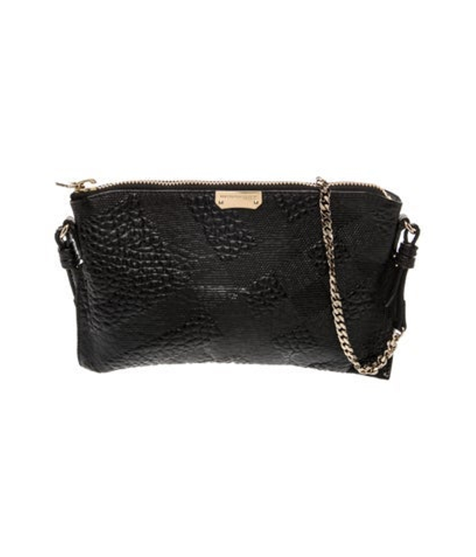 Burberry Embossed Leather Clutch