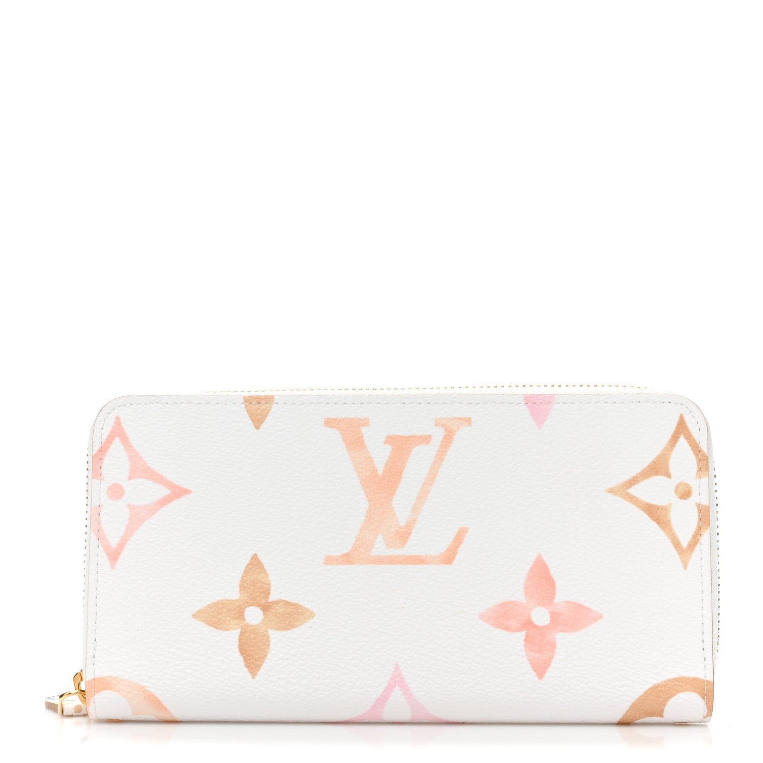 Louis Vuitton Monogram Giant By The Pool Zippy Wallet Resort Beige