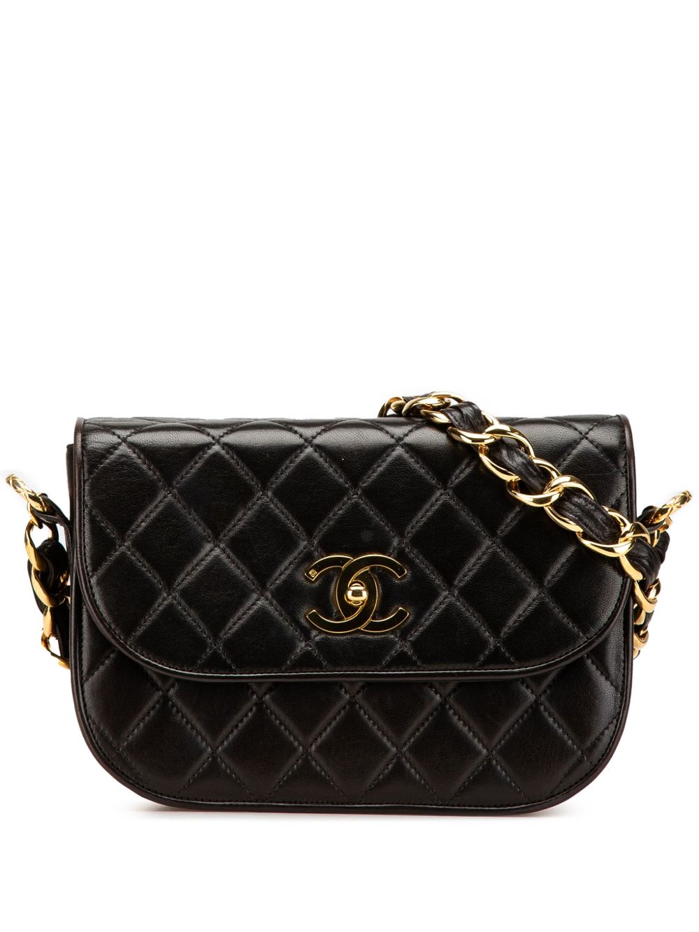 1991-1994 CC Quilted Lambskin Chain Flap crossbody bag