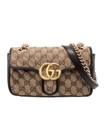 GG Canvas Marmont Small