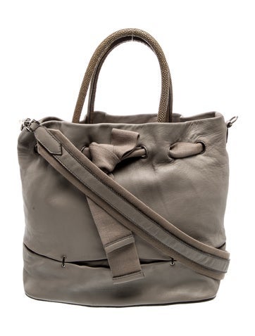 Brunello Cucinelli Leather Top Handle Bag