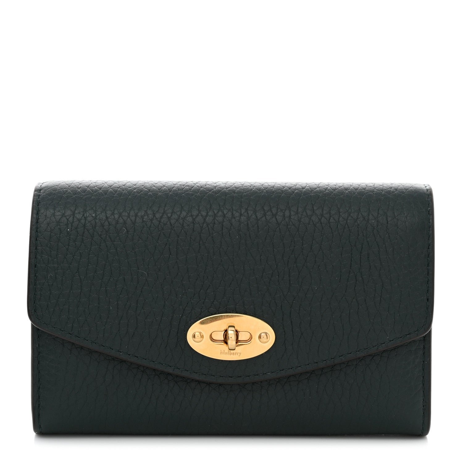 Mulberry Classic Grain Medium Darley Wallet Dark Green