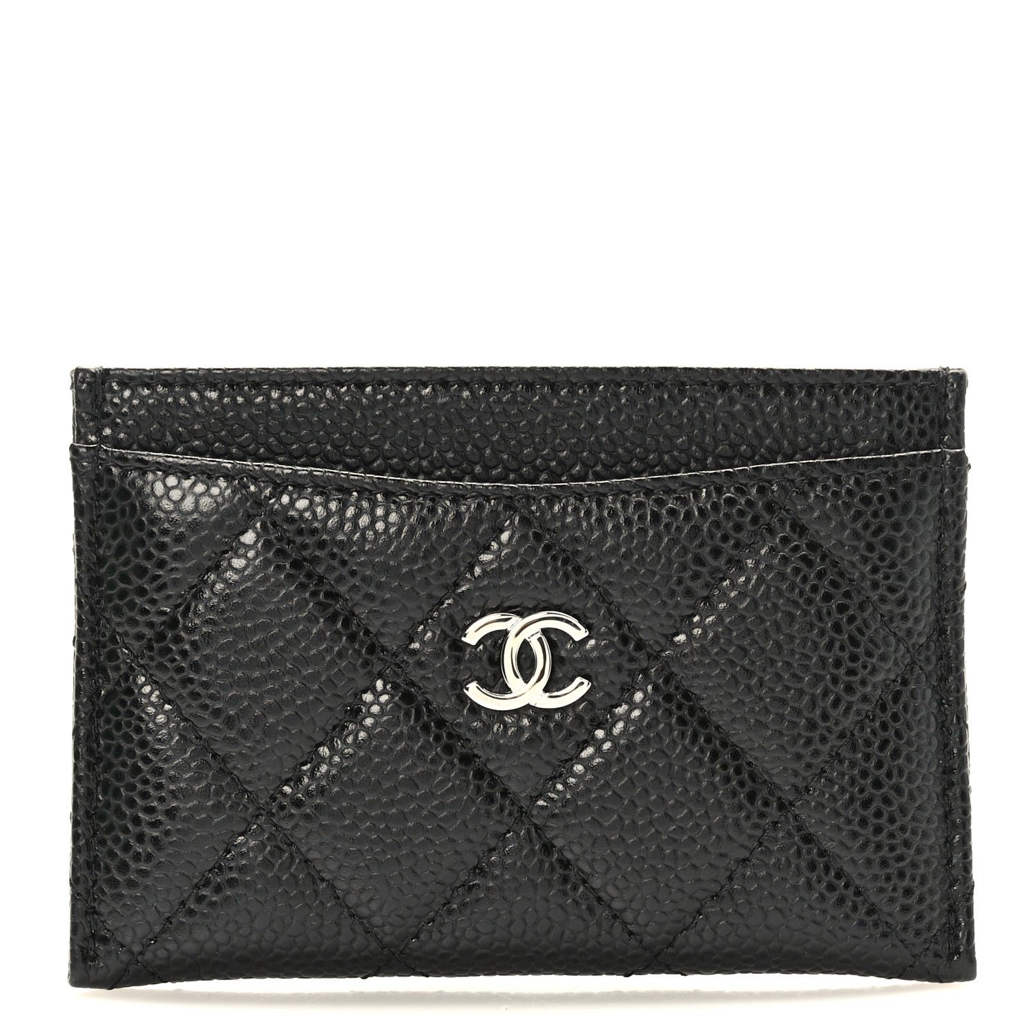 Chanel Caviar Quilted Card Holder Black